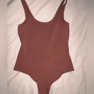 NWOT Brown Bodysuit